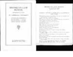 1917 - Womens Law 1917 Pamphlet by Brooklyn Law School