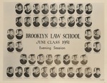 Class of 1951 - June, Evening Section by Brooklyn Law School